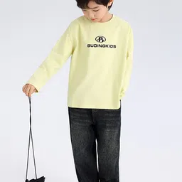 LULU & SKY Boys Typography Printed Applique T-shirt image 2