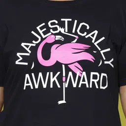 9shines Label Pack Of 2 Graphic Printed Cotton Longline Lounge T-shirts image 5