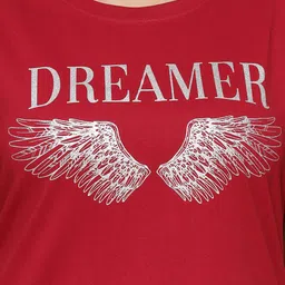 9shines Label Plus Size Pack Of 2 Printed Cotton Lounge T-shirts image 2