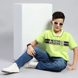 Monte Carlo Boys Typography Printed Polo Collar T-shirt image 4