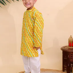 Superminis Boys Ethnic Motifs Printed Cotton Kurta with Dhoti Pant image 2