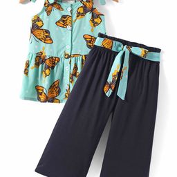CrayonFlakes Girls Printed Top with Palazzos-picture-15
