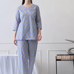 House of Comfort Women Printed Night suit-image-57