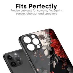 QRIOH Floral Printed iPhone 17 Pro Max Back Case Mobile Accessories image 2