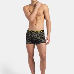 Jockey Printed Super Combed Cotton Elastane Stretch Trunk With Ultrasoft Waistband - FP23 image 2