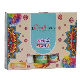 ecraftindia Multicolour (Set of 5) Rangoli Bottles image 5
