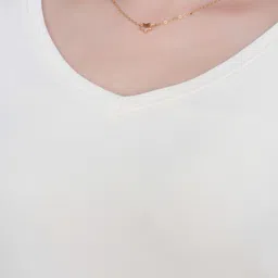 Mlada Women V-Neck Slim Fit Short Sleeves Cotton Blouse image 5