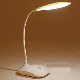 fitaza Rechargeable LED Touch On/Off Switch Desk Lamp Study Lamp (31 cm, White) Study Lamp image 3