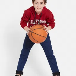 Octave Boys Typography Printed Hooded Sweatshirt image 2