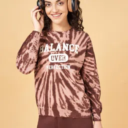 Ajile by Pantaloons Typography Printed Cotton Sweatshirt image 3