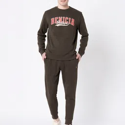 Red Tape Men Olive Green Printed Sweatshirt image 4