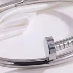 MADDY SPACE Silver-Plated Stainless Steel Cuff Bracelet image 3