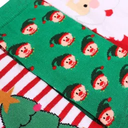 Thela Gaadi Kids Pack Of 3 Cotton Ankle Length Socks image 3