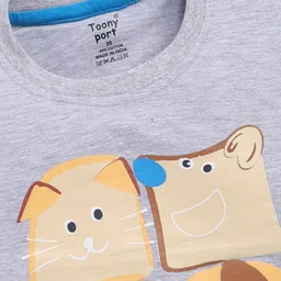 Toonyport Boys Typography Printed Applique T-shirt image 3