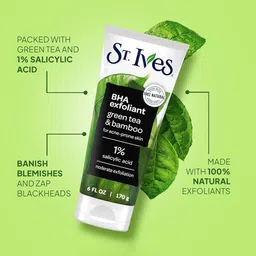 st. ives St.Ives BHA Exfoliant Scrub With Green Tea & Bamboo - 170 g image 2