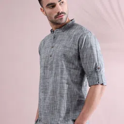 FILORI STUDIO Men Khadi Kurta image 5