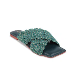 Catwalk Women Embellished Open Toe Flats-picture-15