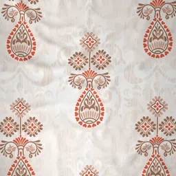 Raymond Home Camphor White Ethnic Motifs 140 TC Cotton Queen Bedsheet Set 2.29mx 2.54m image 3