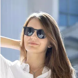 SPADEACES Unisex Black Lens & Black Square Sunglasses with image 3