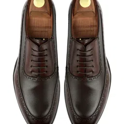 CORDWAINERS Men Leather Round Toe Oxfords image 2