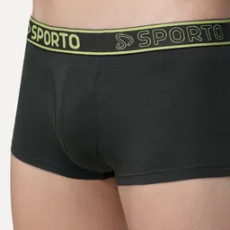 Sporto by Macho Pack Of 4 Combed Cotton Short Trunks image 4