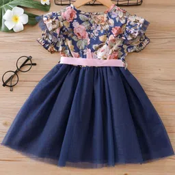 BAESD Print Crepe Fit & Flare Dress image 2