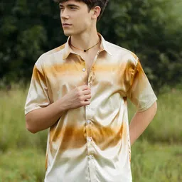 Campus Sutra Men Classic Printed Spread Collar Shirt image 3