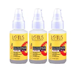 Lotus Professional 3Pcs PhytoRx Cica + Hyaluronic Acid SPF 50+ Sunscreen Serum - 30ml Each-image-9