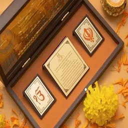 INTERNATIONAL GIFT Gold-Toned Religious Idol Showpiece image 2