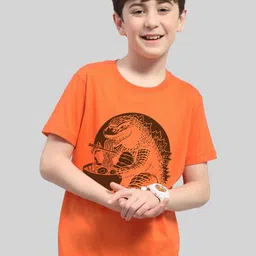 Kiddy Viddy Boys Graphic Printed Round Neck T-shirt-image-44