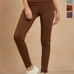 COLOR CAPITAL Women Pack of 4 Skin Fit Antimicrobial Tights-picture-23