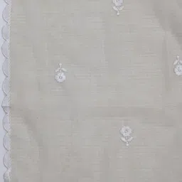 Meena Bazaar Floral Embroidered Unstitched Cotton Dress Material image 2