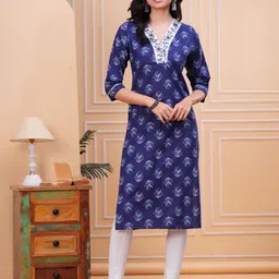 JC4U Women Floral Printed Kurta-image-24
