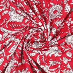 Myntra Elegant Homes Red & White Floral Cotton 180TC Double King Bedsheet Set-2.75mx2.25m image 3