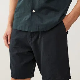 NEXT Men Linen Cotton Chino Shorts-picture-13