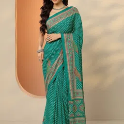 Libas Ethnic Motifs Silk Blend Saree-picture-23
