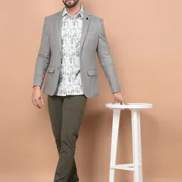 Crimsoune Club Notched Lapel Single Breasted Blazer image 5