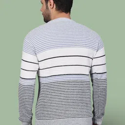 GRACIT Men Striped Woollen Pullover image 4