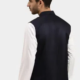 BAESD Mandarin Collar Satin Nehru Jacket image 4