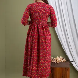 Ashvy Botanical Printed Pure Cotton Empire Kurti image 4