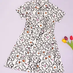 Pantaloons Junior Print Fit & Flare Dress-picture-48