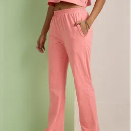 AVOCADO Oversized Printed Pure Cotton Round Neck T-Shirt With Trousers Co-Ords-picture-28