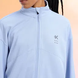 HRX by Hrithik Roshan Thumb Hole Sleeves Rapid Dry Running Tracksuit image 2