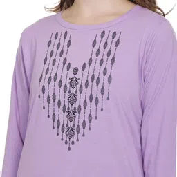 AMAHA FASHIONS Women 2 Printed T-shirt image 3