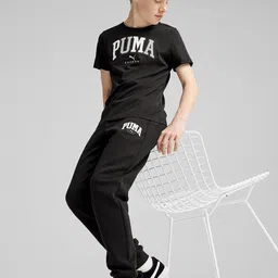 Puma Boys SQUAD Big Brand Logo Pure Cotton T-shirt image 2
