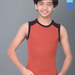 Dollar Bigboss Boys Pack Of 3 Solid Innerwear Vests-picture-8