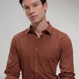 HIGHLANDER Men Comfort Slim Fit Opaque Casual Shirt-picture-10