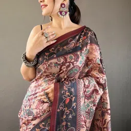 Mameraa Ethnic Motifs Art Silk Saree-picture-38