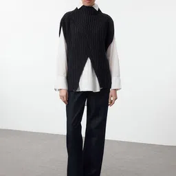 Trendyol Women Ribbed Sweater Vest-image-82