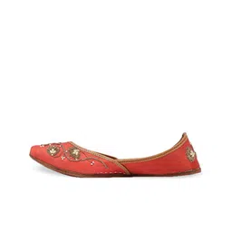 Anouk Women Mojaris with Embroidered Flats image 5